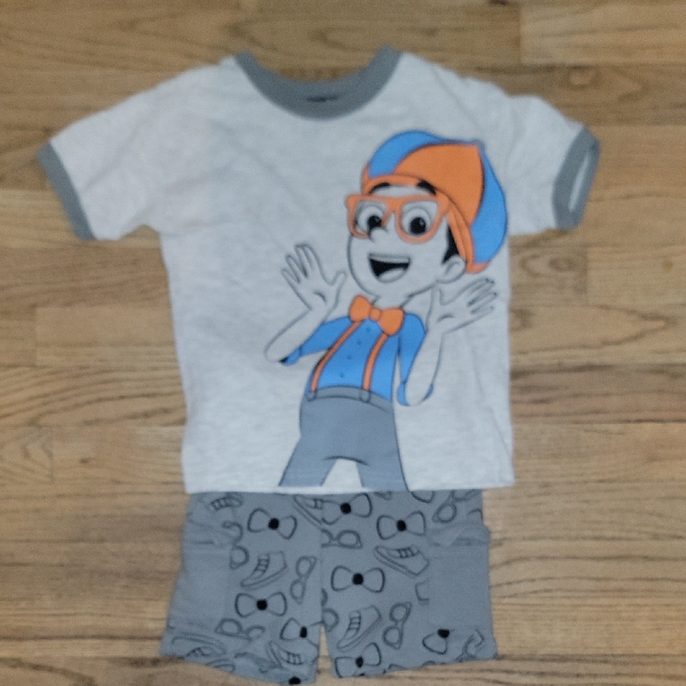 Kids Cartoon Character Matching Set - Gray and Orange